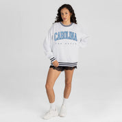 NORTH CAROLINA TAR HEELS EASY ENERGY CREW FLEECE RINGER SWEATSHIRT