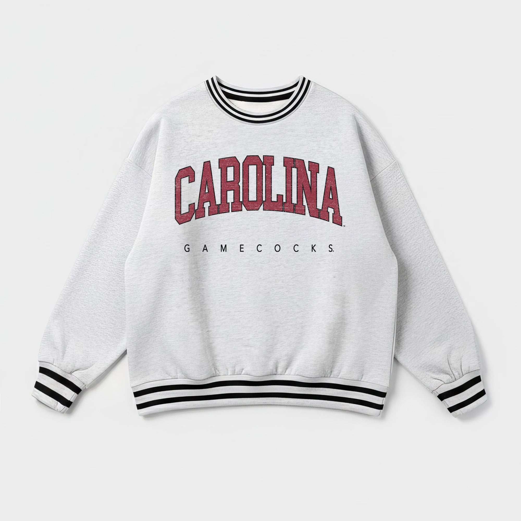 SOUTH CAROLINA GAMECOCKS EASY ENERGY CREW FLEECE RINGER SWEATSHIRT