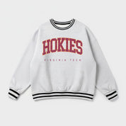 VIRGINIA TECH HOKIES EASY ENERGY CREW FLEECE RINGER SWEATSHIRT