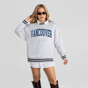 VANCOUVER WHITECAPS FC EASY ENERGY CREW FLEECE RINGER SWEATSHIRT