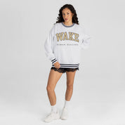 WAKE FOREST DEMON DEACONS EASY ENERGY CREW FLEECE RINGER SWEATSHIRT