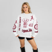 ALABAMA CRIMSON TIDE PRIME TIME PREMIUM CREWNECK SWEATSHIRT