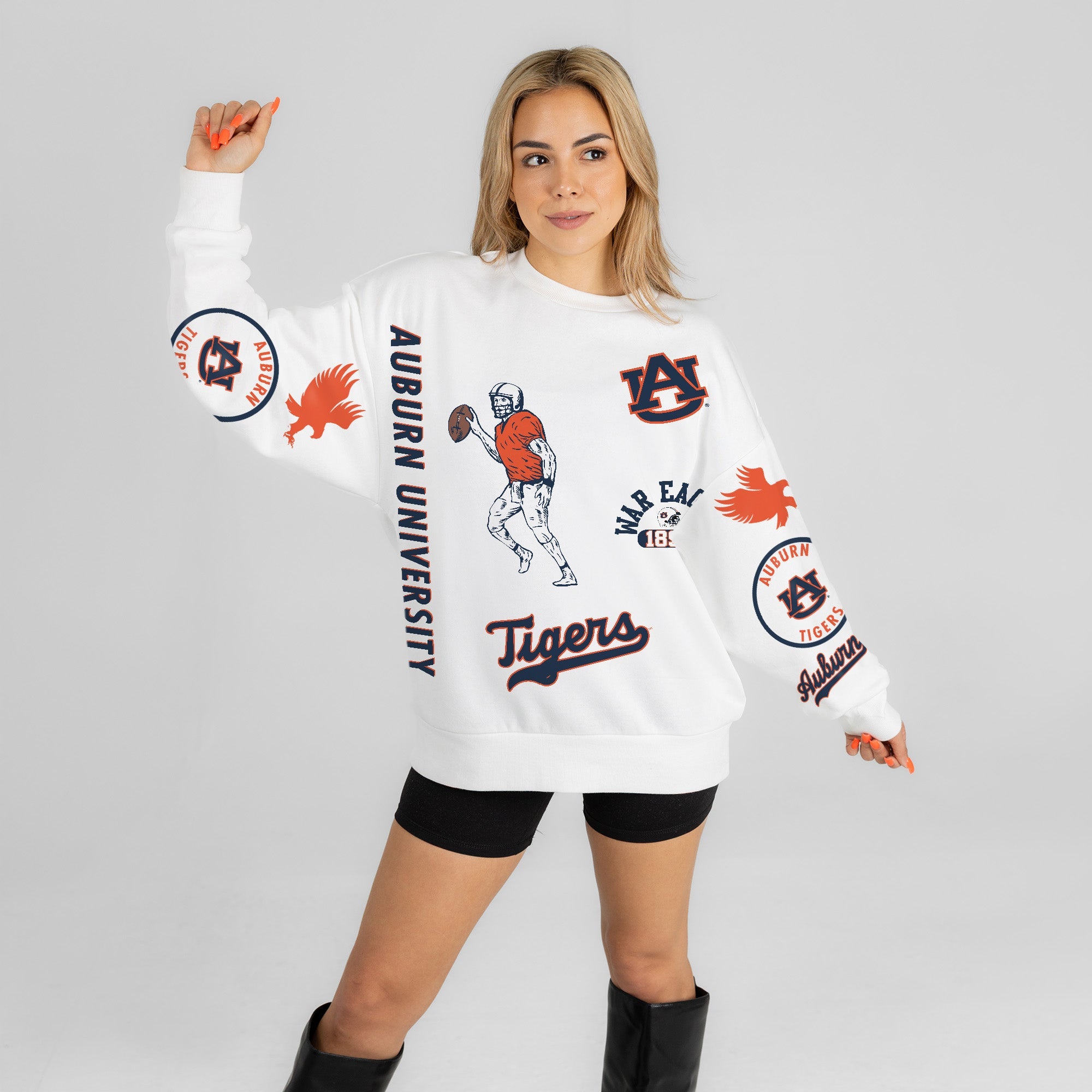 AUBURN TIGERS PRIME TIME PREMIUM CREWNECK SWEATSHIRT