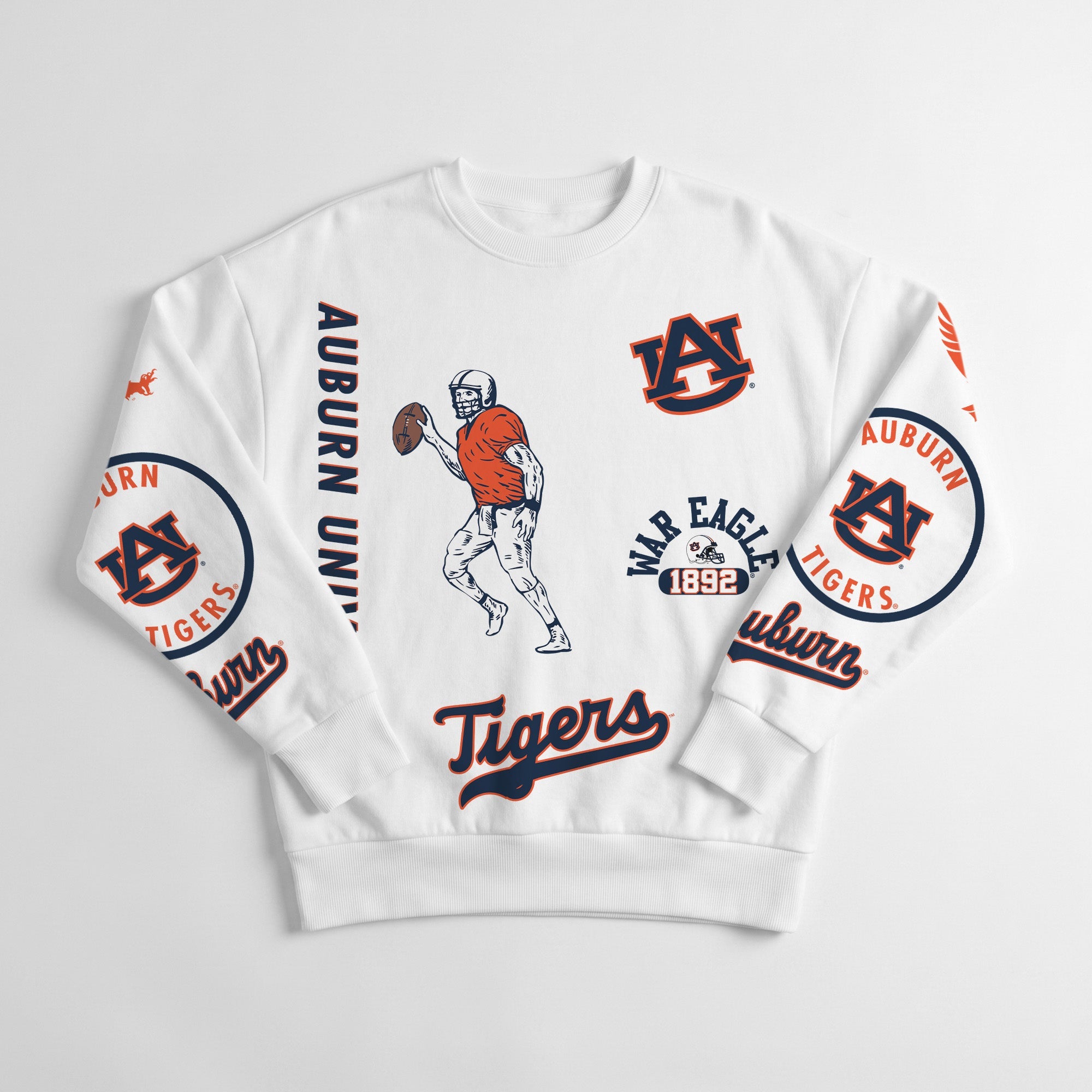 AUBURN TIGERS PRIME TIME PREMIUM CREWNECK SWEATSHIRT