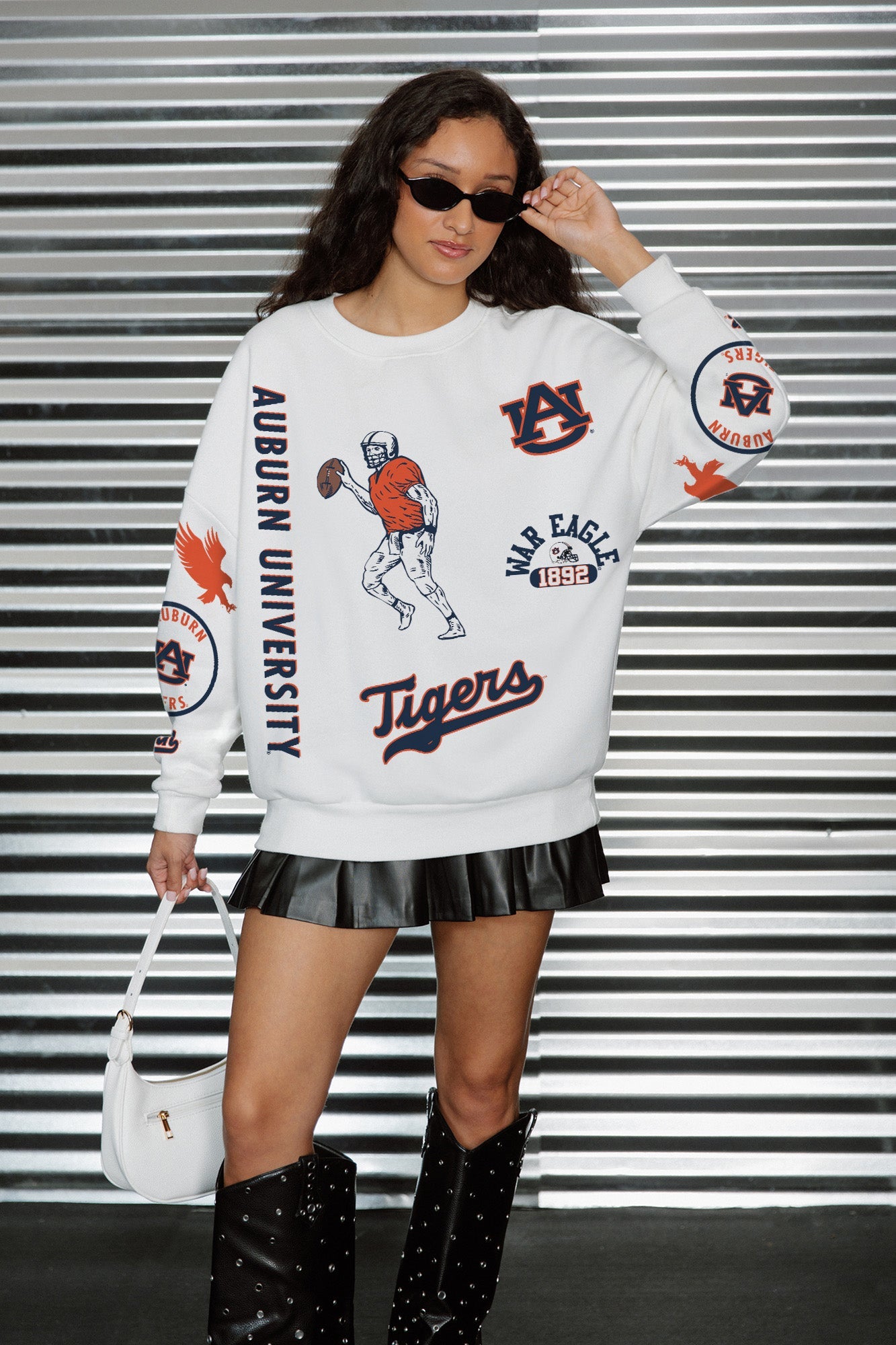 AUBURN TIGERS PRIME TIME PREMIUM CREWNECK SWEATSHIRT