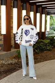 BALTIMORE RAVENS PRIME TIME PREMIUM CREWNECK SWEATSHIRT