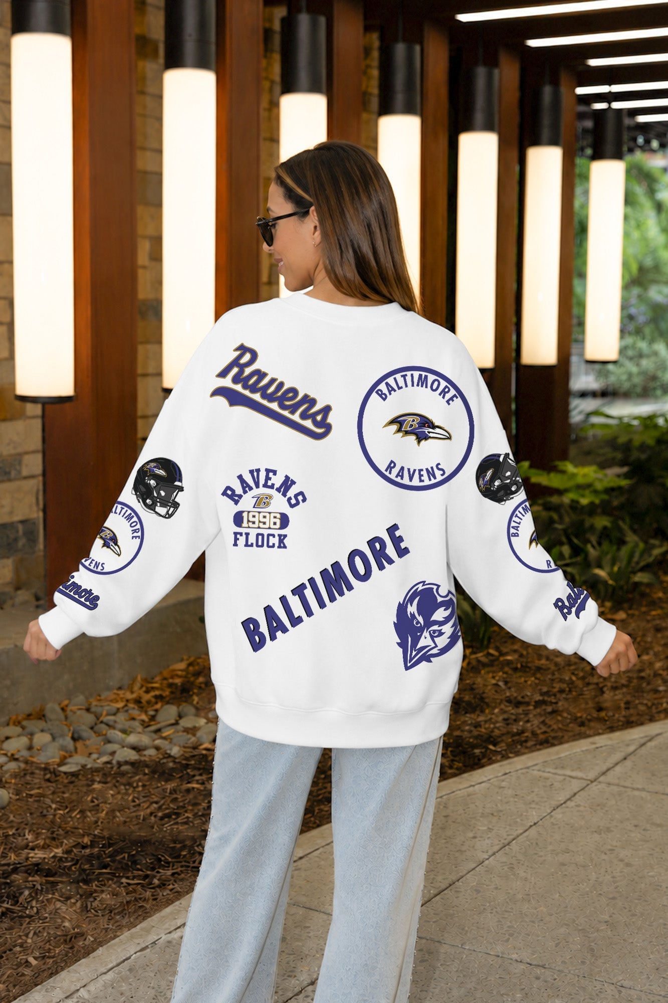 BALTIMORE RAVENS PRIME TIME PREMIUM CREWNECK SWEATSHIRT