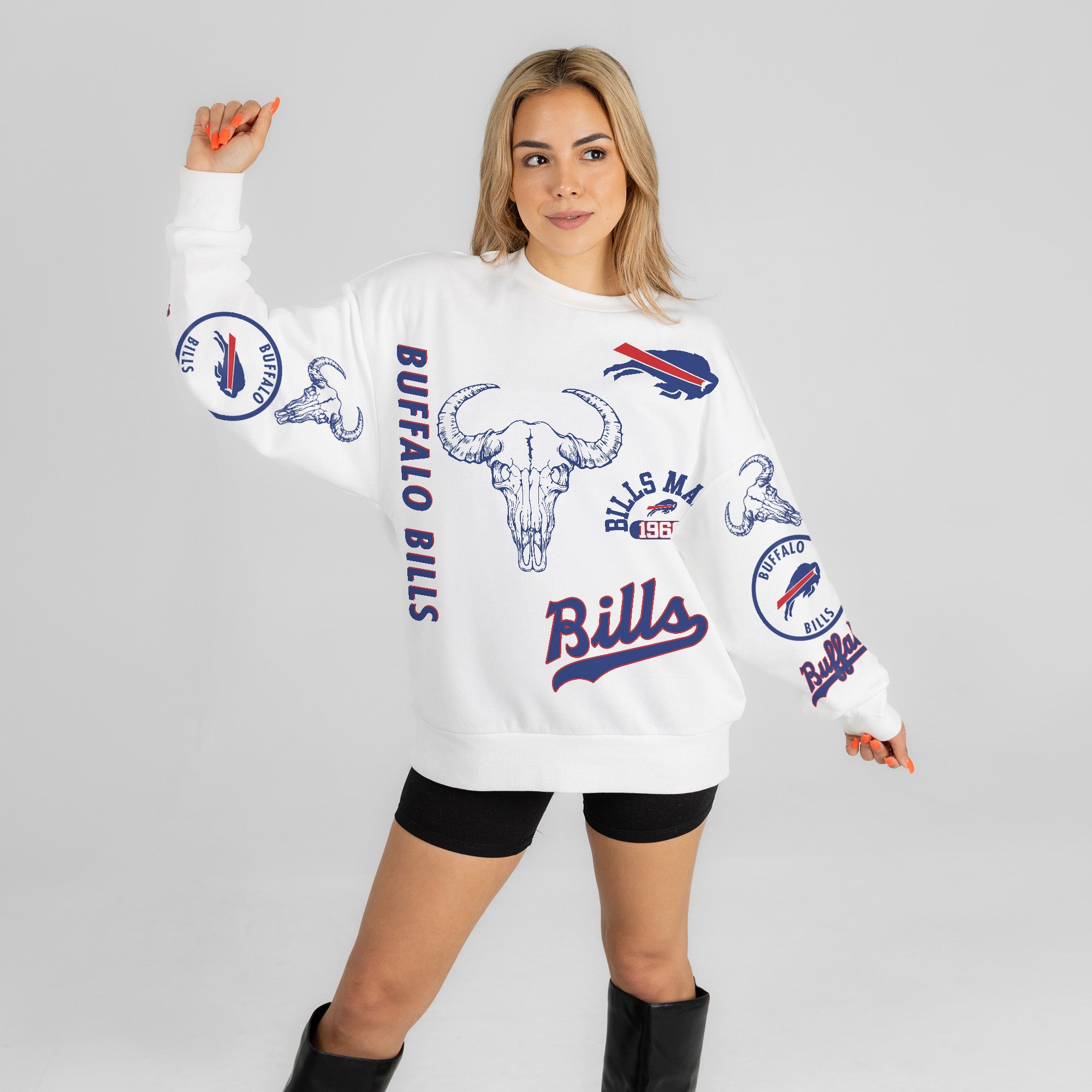 BUFFALO BILLS PRIME TIME PREMIUM CREWNECK SWEATSHIRT