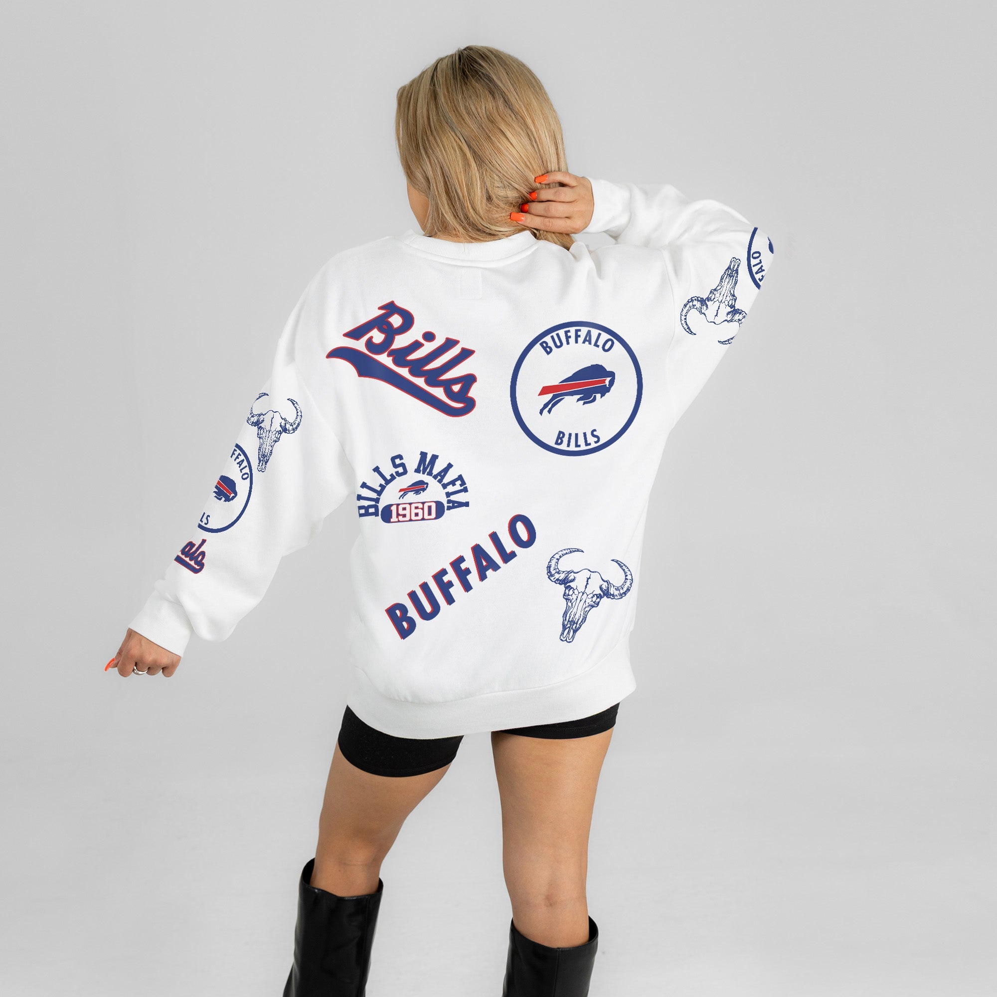 BUFFALO BILLS PRIME TIME PREMIUM CREWNECK SWEATSHIRT