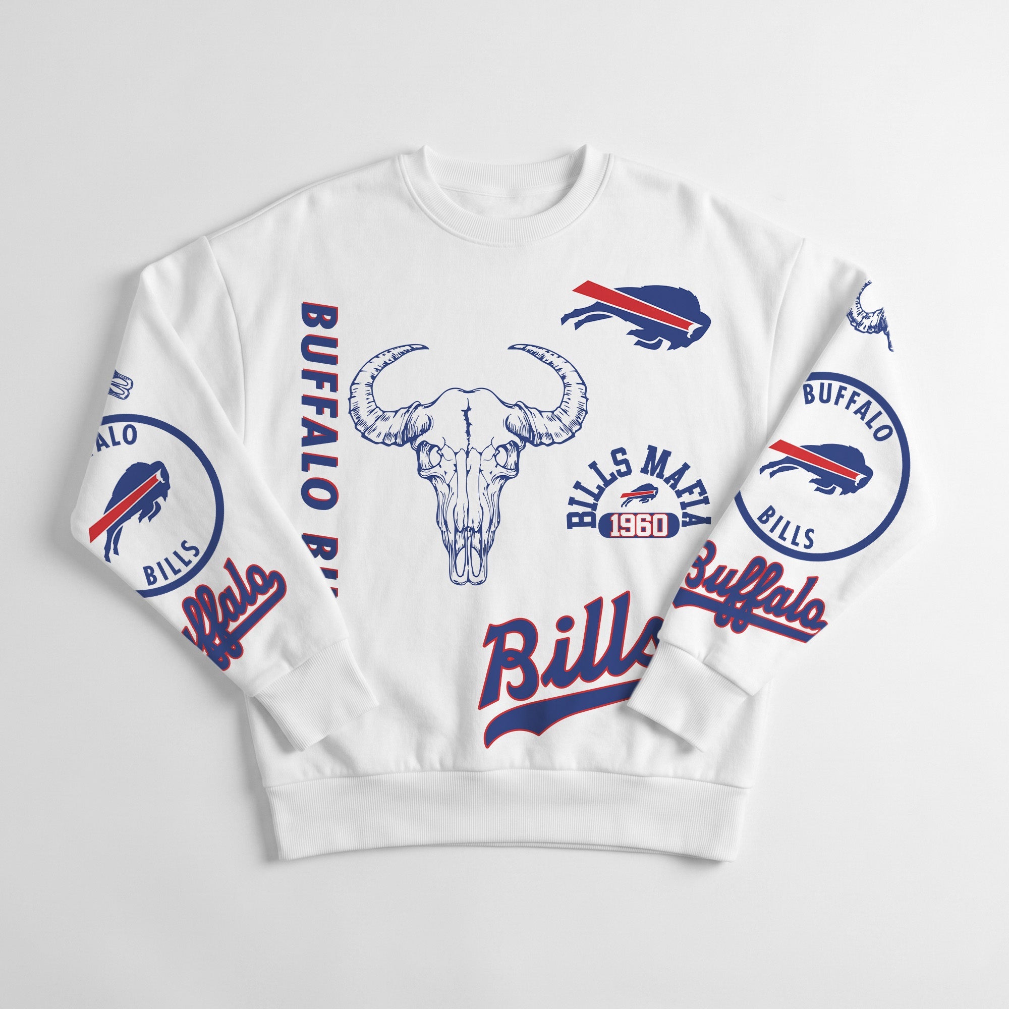 BUFFALO BILLS PRIME TIME PREMIUM CREWNECK SWEATSHIRT