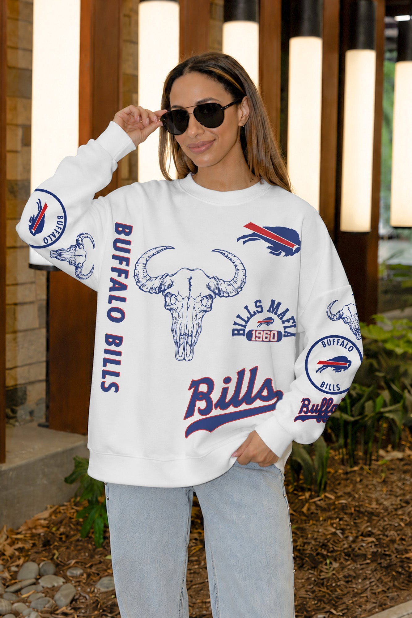 BUFFALO BILLS PRIME TIME PREMIUM CREWNECK SWEATSHIRT