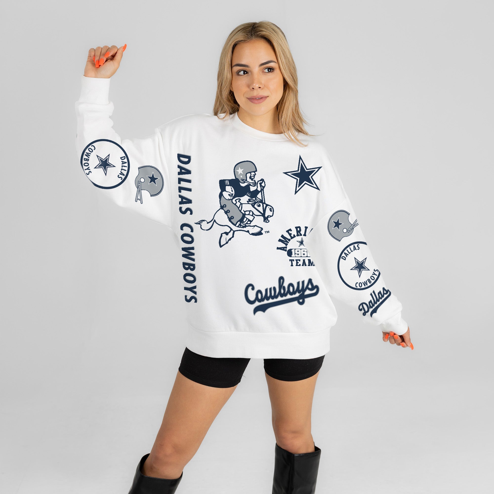 DALLAS COWBOYS PRIME TIME PREMIUM CREWNECK SWEATSHIRT