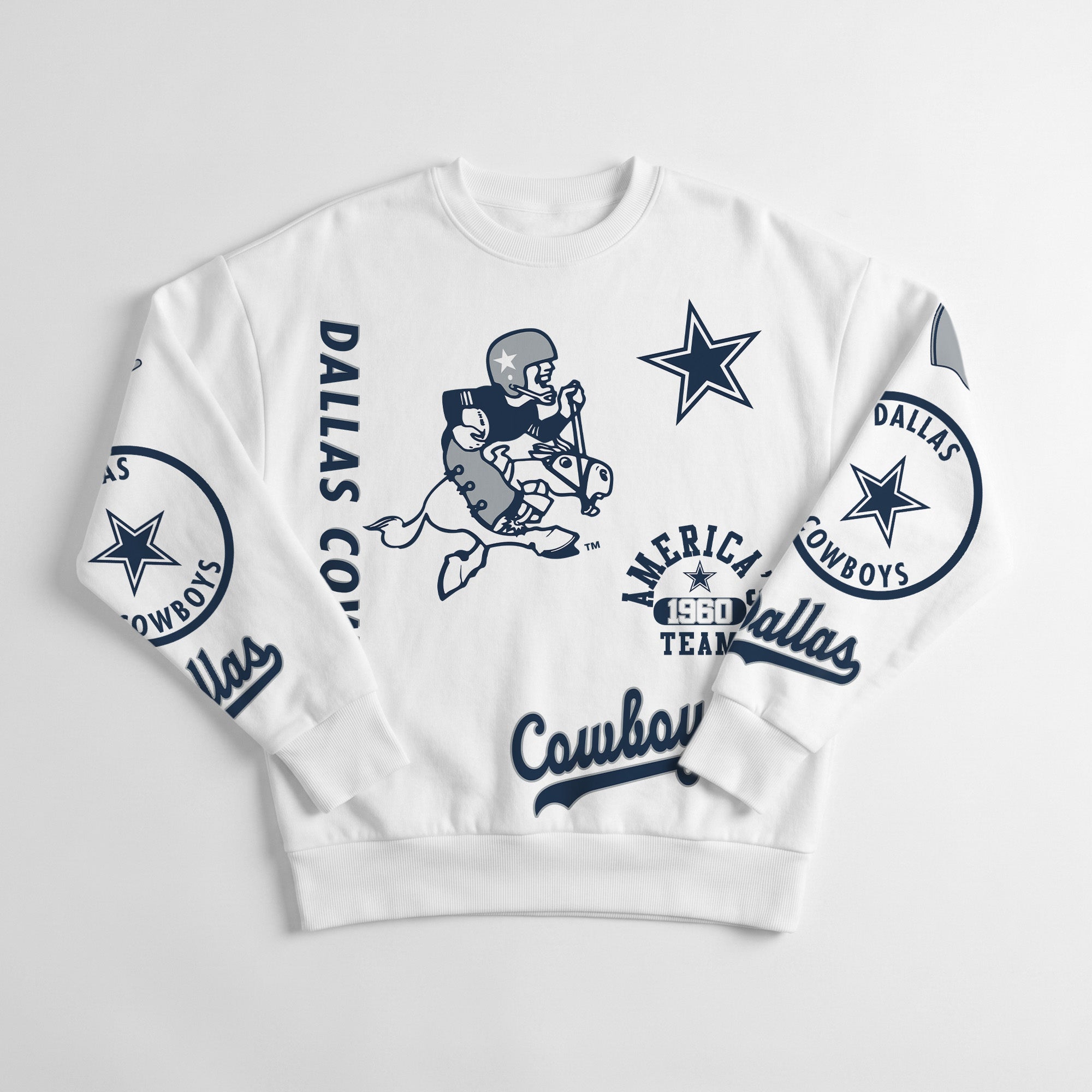 DALLAS COWBOYS PRIME TIME PREMIUM CREWNECK SWEATSHIRT