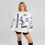 DENVER BRONCOS PRIME TIME PREMIUM CREWNECK SWEATSHIRT