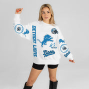 DETROIT LIONS PRIME TIME PREMIUM CREWNECK SWEATSHIRT