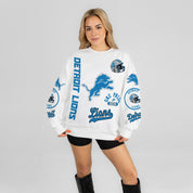 DETROIT LIONS PRIME TIME PREMIUM CREWNECK SWEATSHIRT