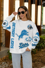 DETROIT LIONS PRIME TIME PREMIUM CREWNECK SWEATSHIRT