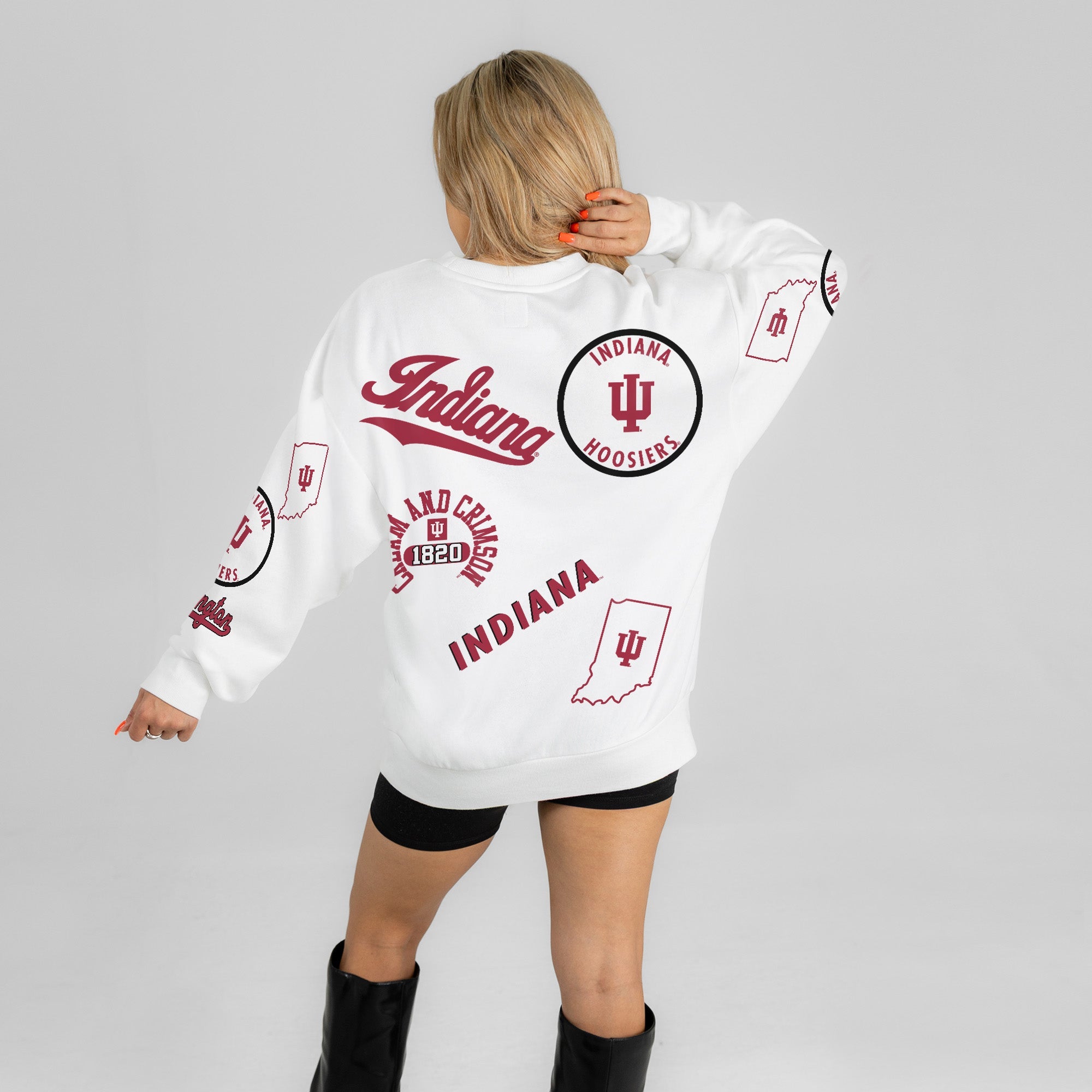 INDIANA HOOSIERS PRIME TIME PREMIUM CREWNECK SWEATSHIRT
