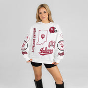 INDIANA HOOSIERS PRIME TIME PREMIUM CREWNECK SWEATSHIRT