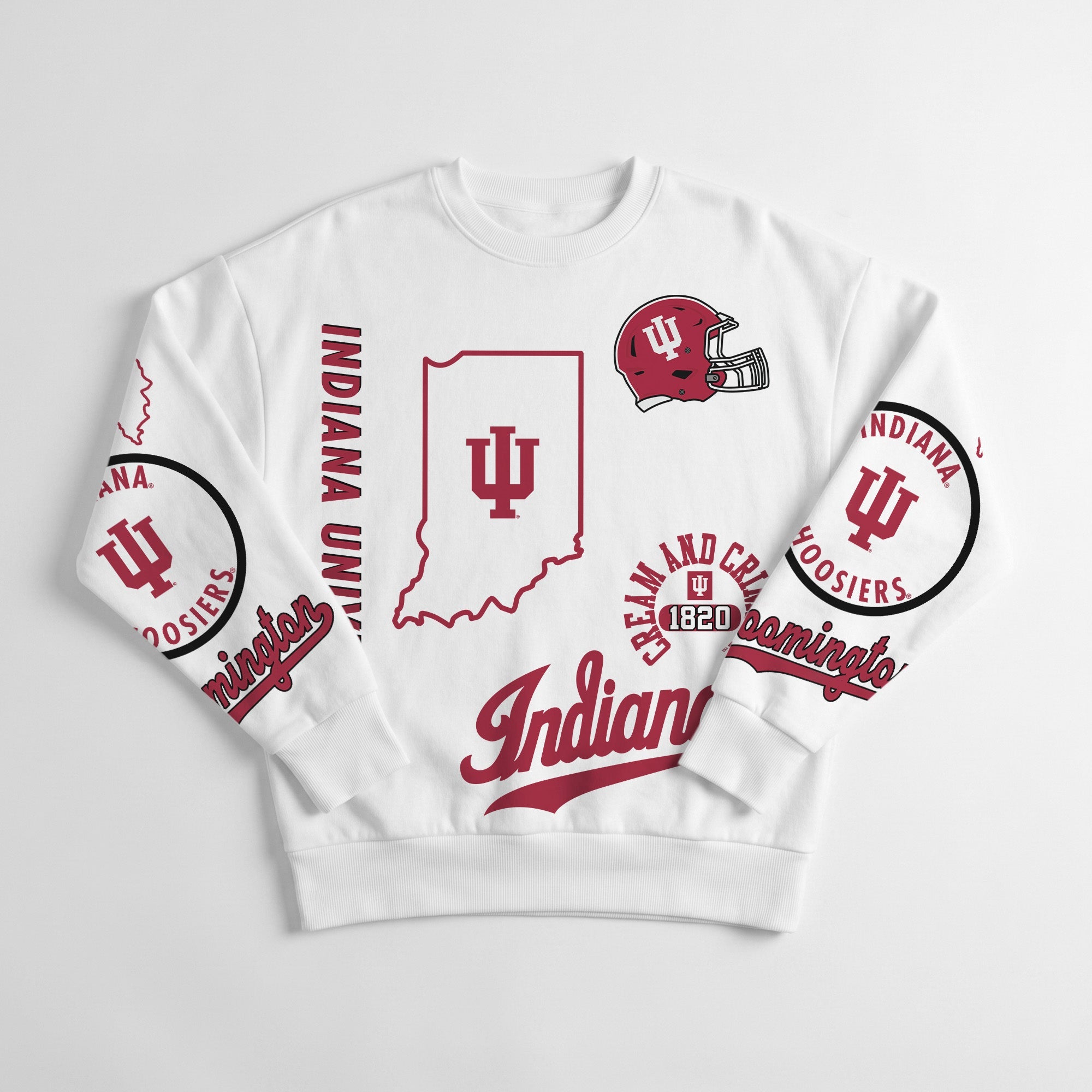INDIANA HOOSIERS PRIME TIME PREMIUM CREWNECK SWEATSHIRT