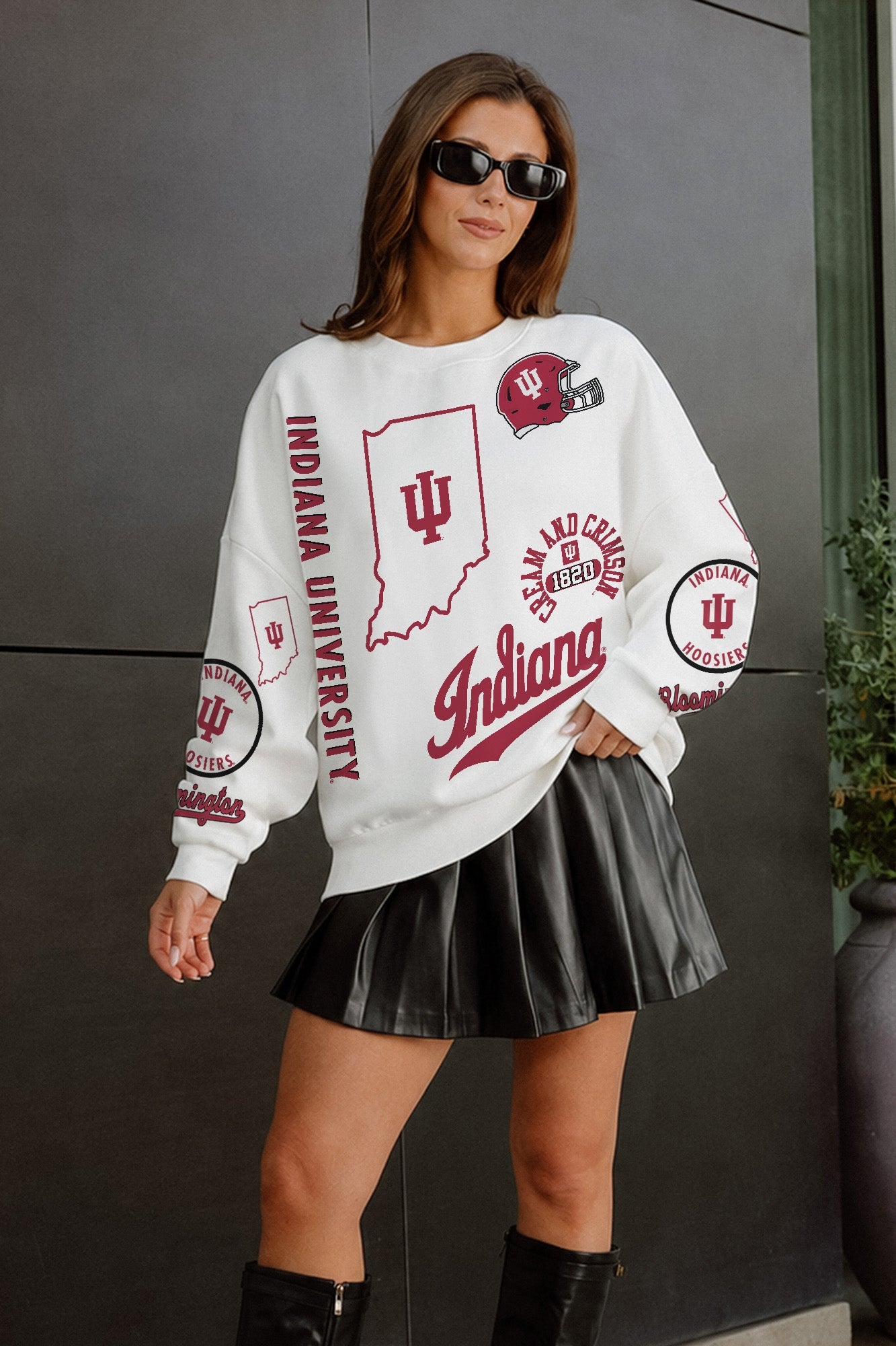 INDIANA HOOSIERS PRIME TIME PREMIUM CREWNECK SWEATSHIRT