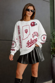 INDIANA HOOSIERS PRIME TIME PREMIUM CREWNECK SWEATSHIRT