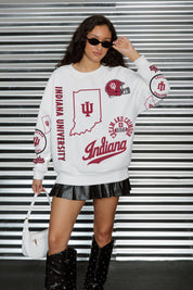 INDIANA HOOSIERS PRIME TIME PREMIUM CREWNECK SWEATSHIRT