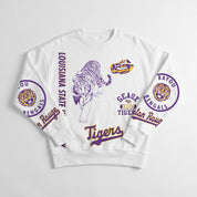 LSU TIGERS PRIME TIME PREMIUM CREWNECK SWEATSHIRT