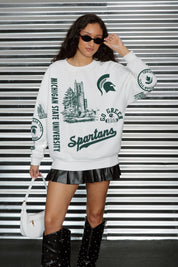 MICHIGAN STATE SPARTANS PRIME TIME PREMIUM CREWNECK SWEATSHIRT