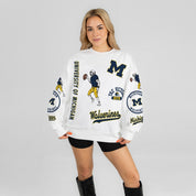 MICHIGAN WOLVERINES PRIME TIME PREMIUM CREWNECK SWEATSHIRT
