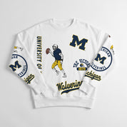 MICHIGAN WOLVERINES PRIME TIME PREMIUM CREWNECK SWEATSHIRT