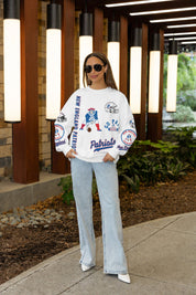 NEW ENGLAND PATRIOTS PRIME TIME PREMIUM CREWNECK SWEATSHIRT