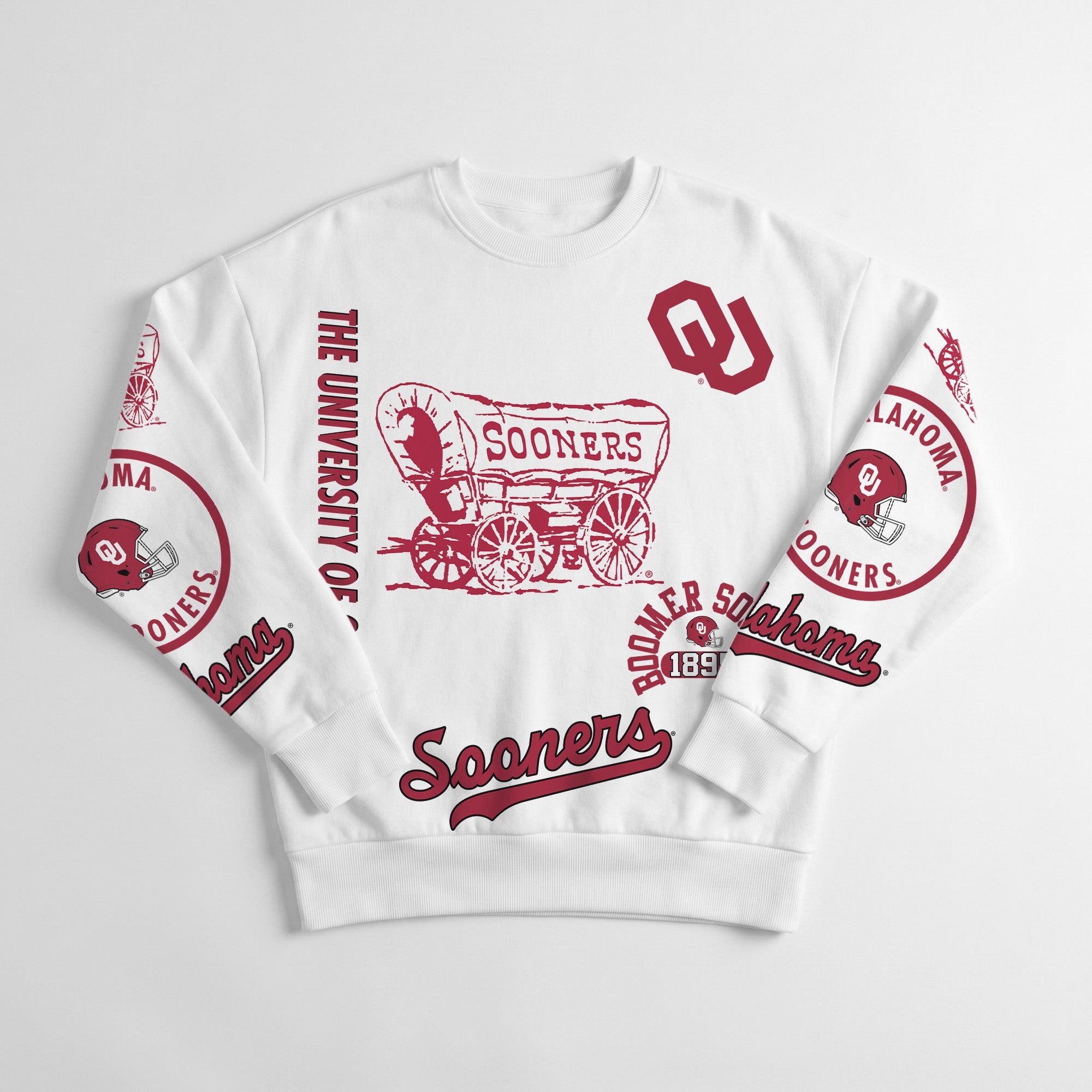 OKLAHOMA SOONERS PRIME TIME PREMIUM CREWNECK SWEATSHIRT