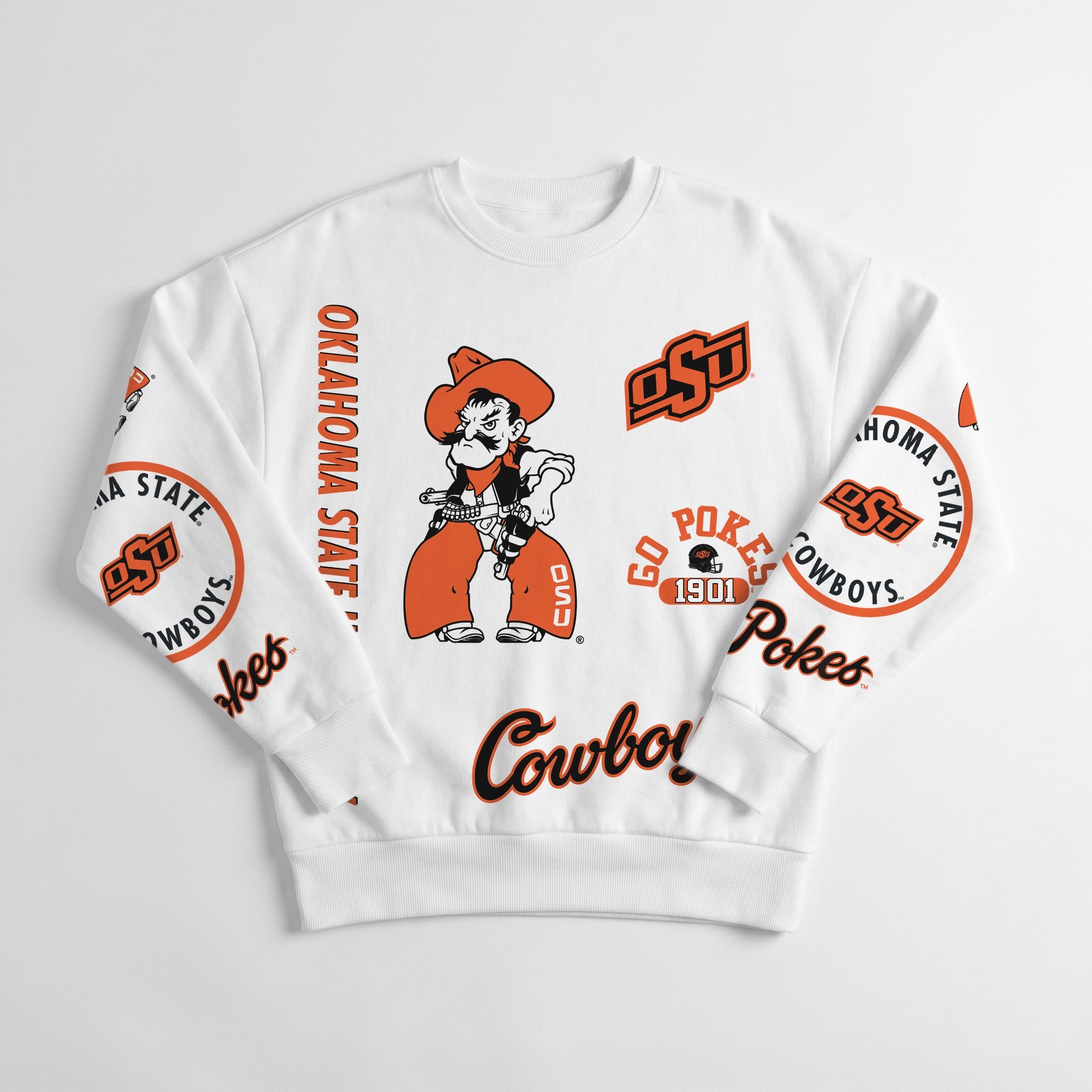 OKLAHOMA STATE COWBOYS PRIME TIME PREMIUM CREWNECK SWEATSHIRT
