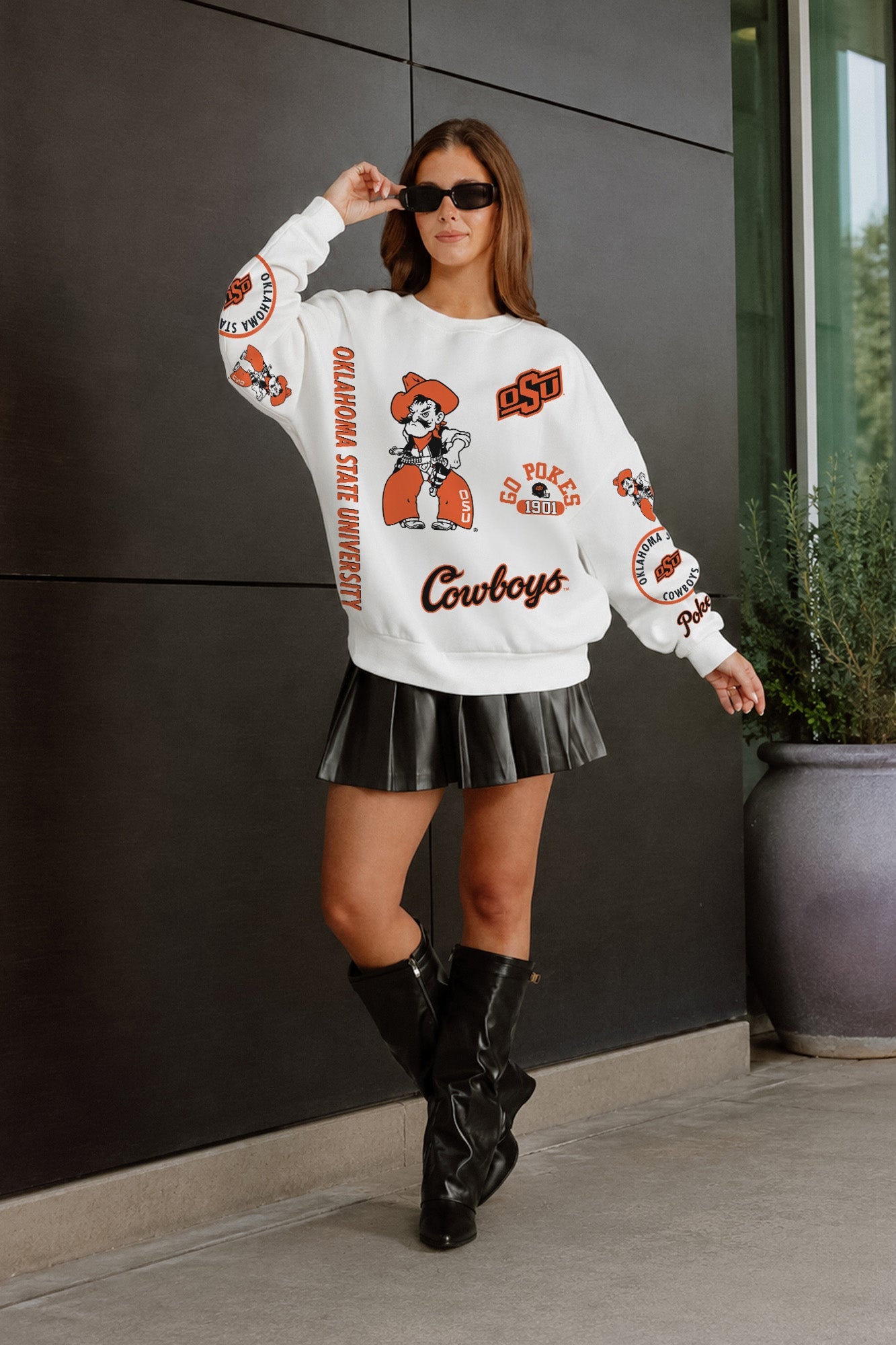 OKLAHOMA STATE COWBOYS PRIME TIME PREMIUM CREWNECK SWEATSHIRT