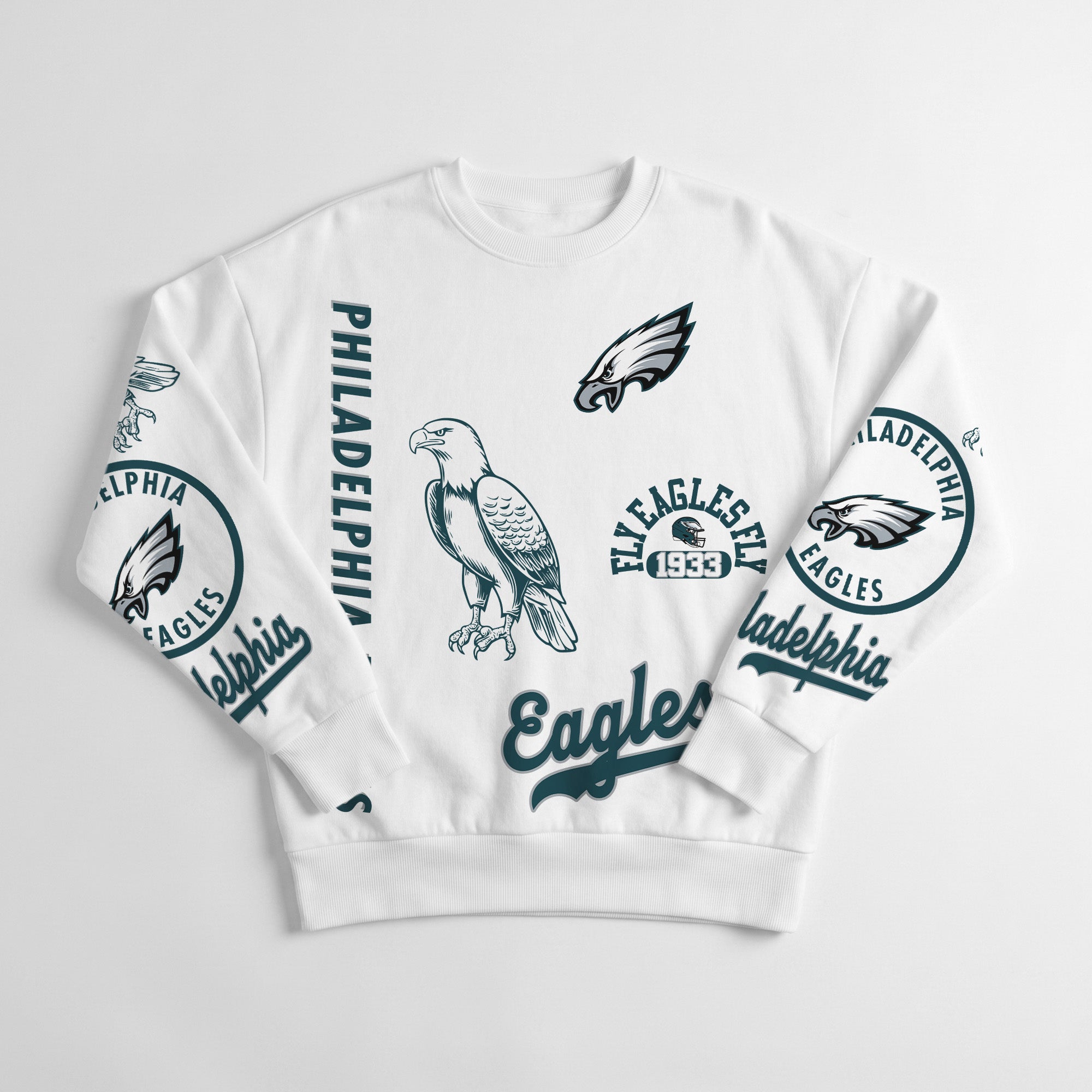 PHILADELPHIA EAGLES PRIME TIME PREMIUM CREWNECK SWEATSHIRT