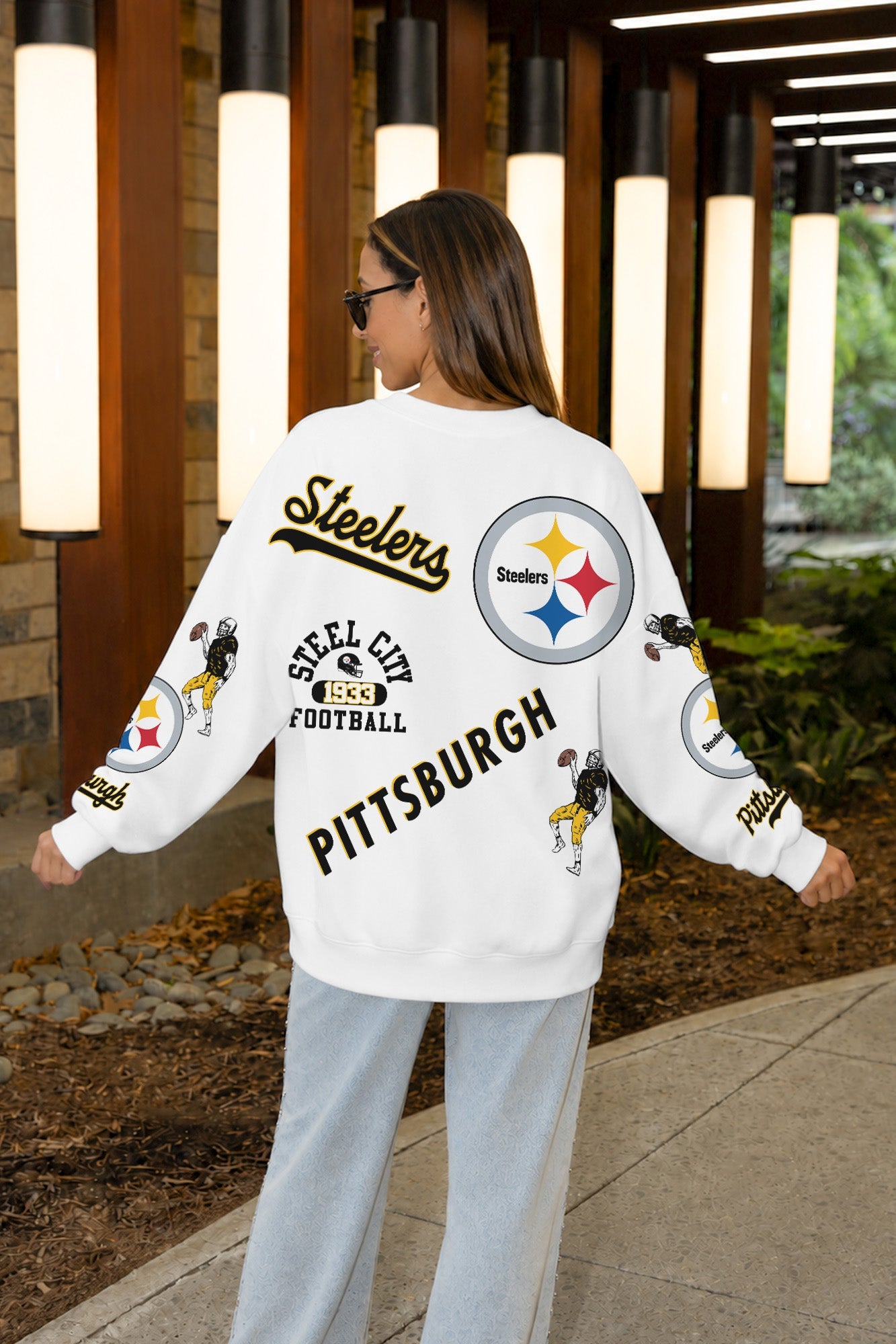 PITTSBURGH STEELERS PRIME TIME PREMIUM CREWNECK SWEATSHIRT