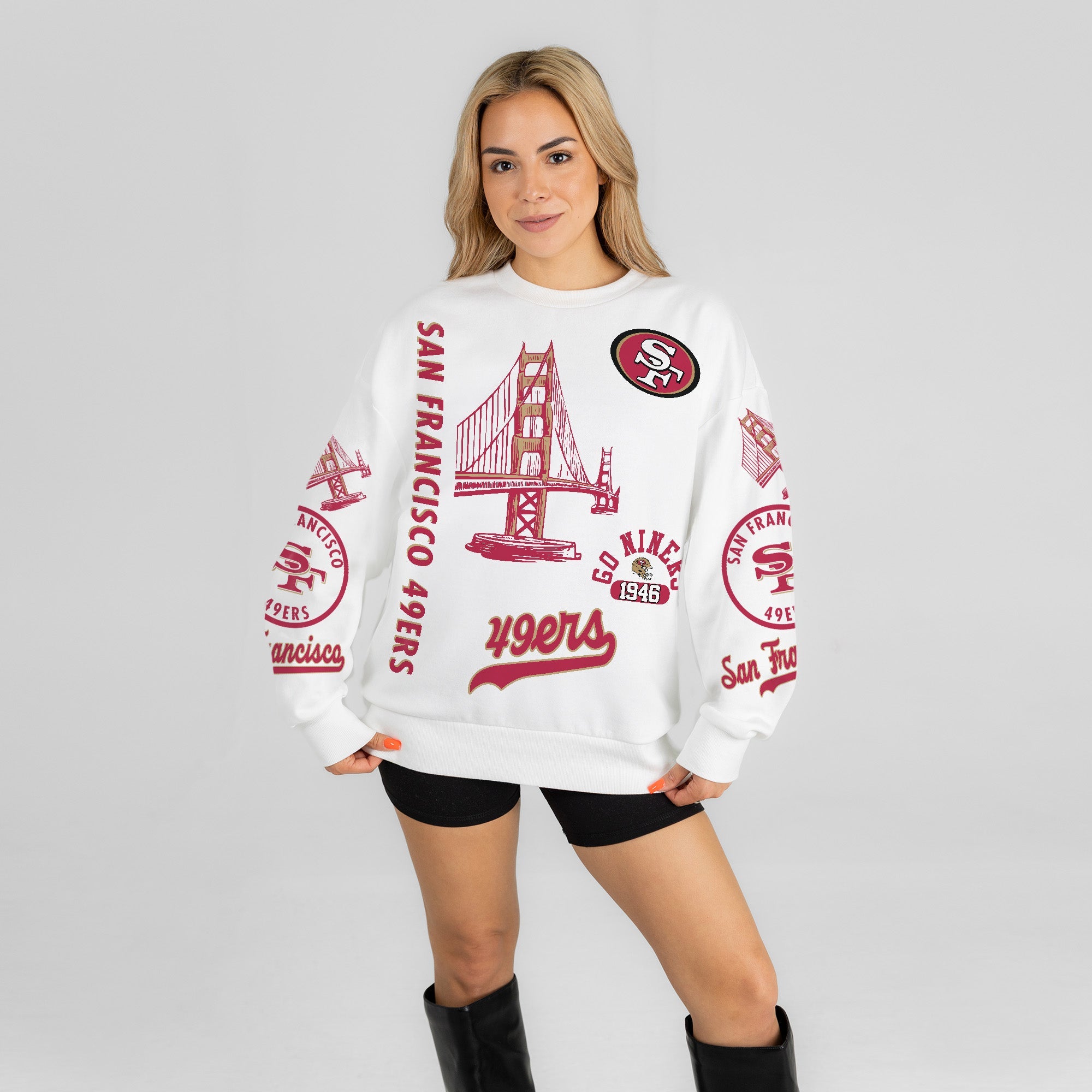 SAN FRANCISCO 49ERS PRIME TIME PREMIUM CREWNECK SWEATSHIRT