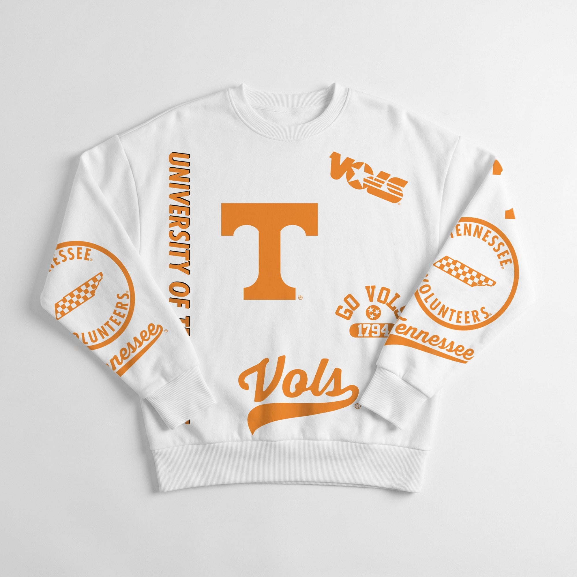 TENNESSEE VOLUNTEERS PRIME TIME PREMIUM CREWNECK SWEATSHIRT