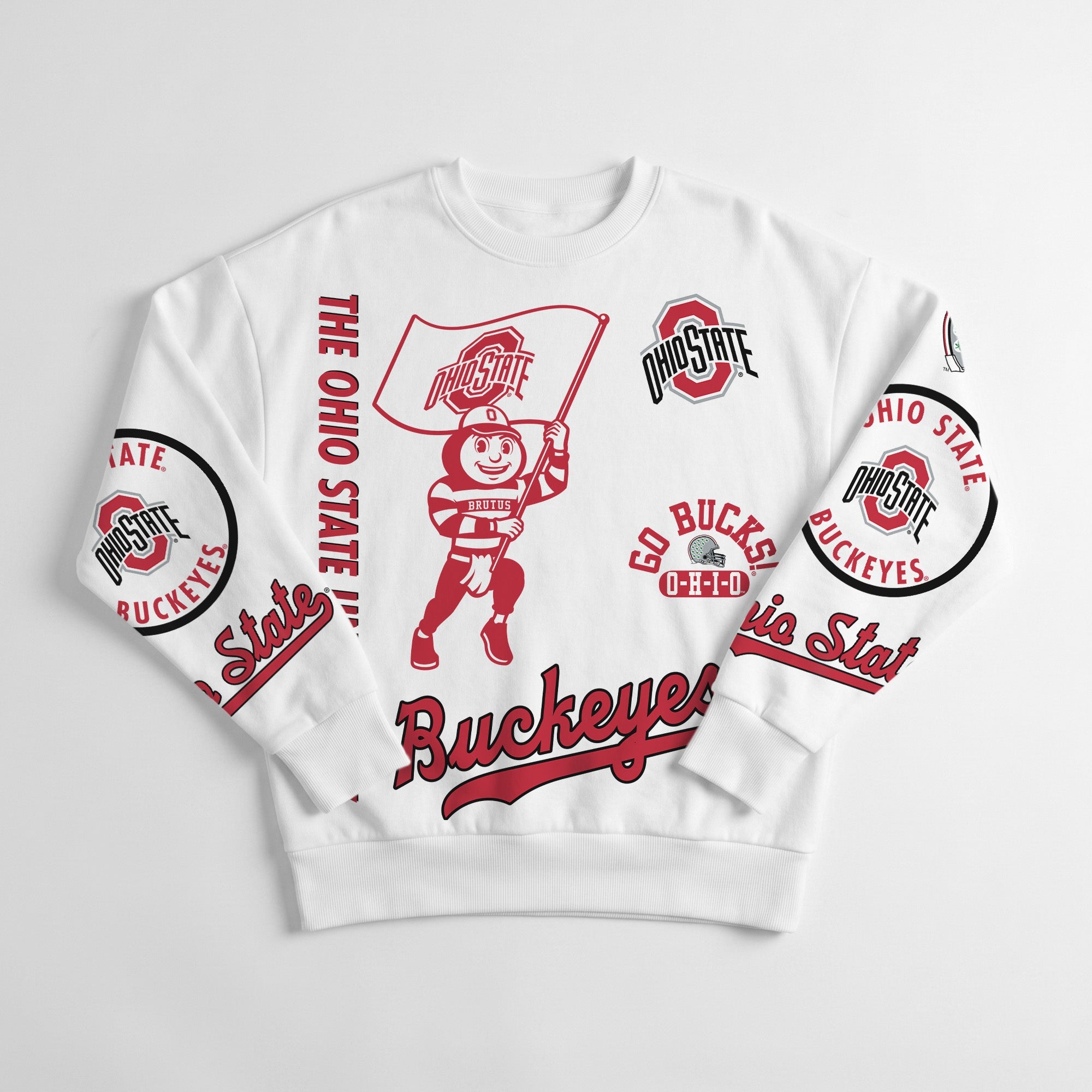 OHIO STATE BUCKEYES PRIME TIME PREMIUM CREWNECK SWEATSHIRT