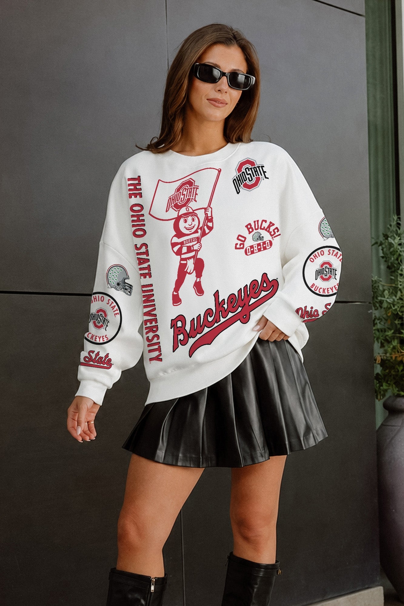 OHIO STATE BUCKEYES PRIME TIME PREMIUM CREWNECK SWEATSHIRT