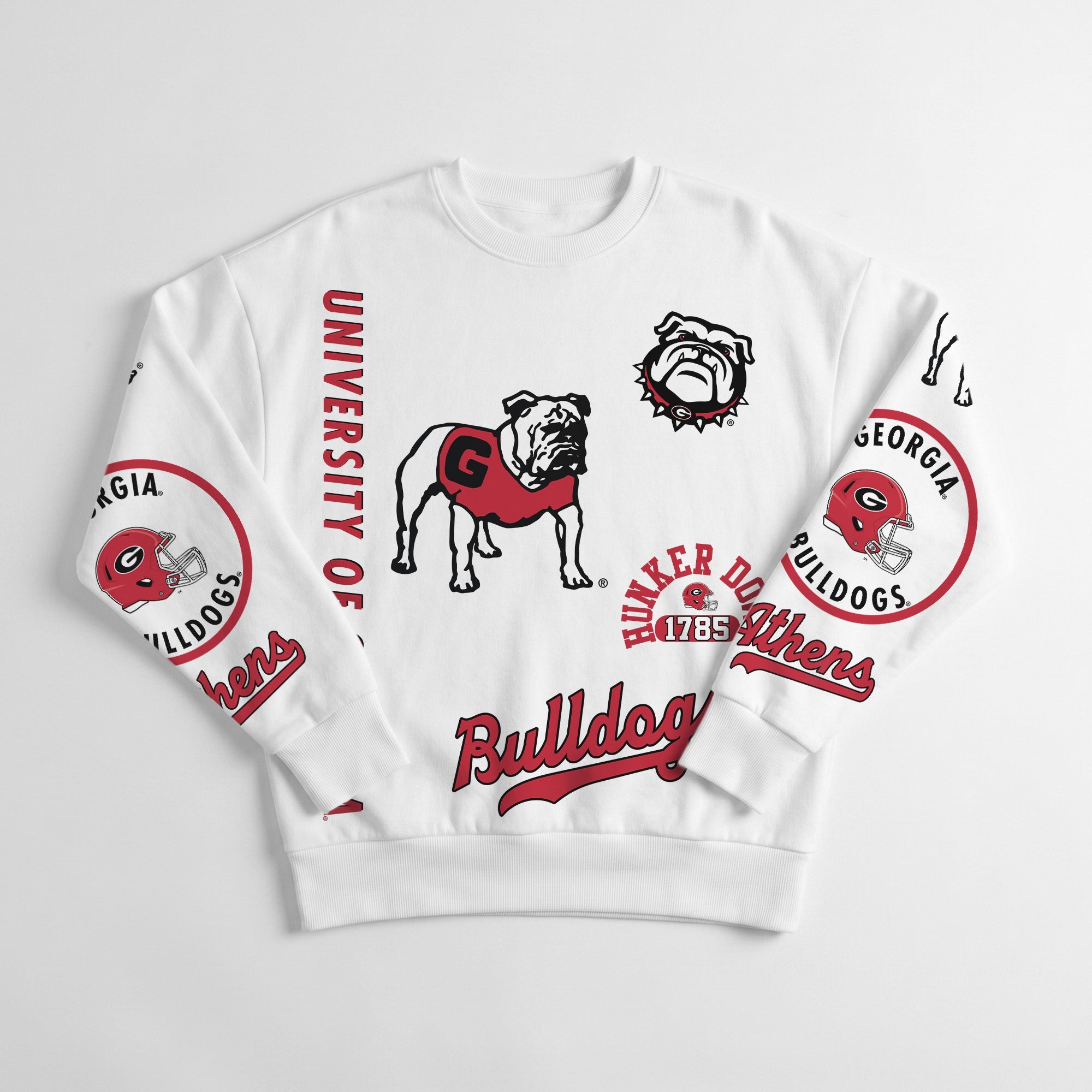 GEORGIA BULLDOGS PRIME TIME PREMIUM CREWNECK SWEATSHIRT