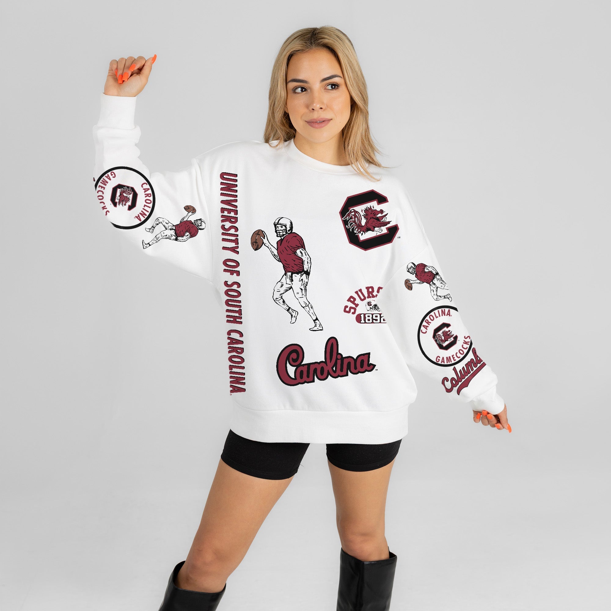 SOUTH CAROLINA GAMECOCKS PRIME TIME PREMIUM CREWNECK SWEATSHIRT