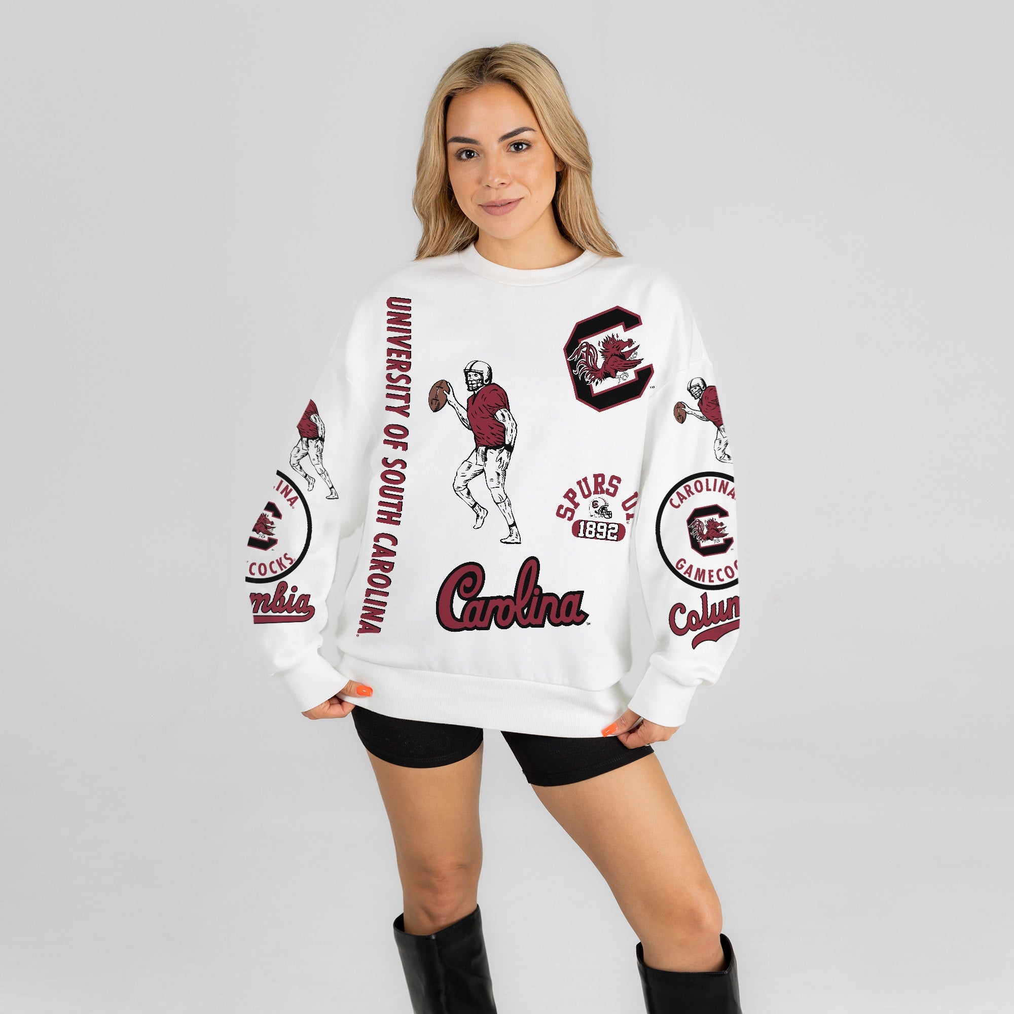 SOUTH CAROLINA GAMECOCKS PRIME TIME PREMIUM CREWNECK SWEATSHIRT