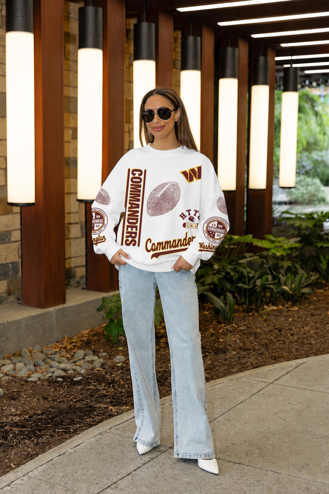 WASHINGTON COMMANDERS PRIME TIME PREMIUM CREWNECK SWEATSHIRT