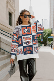 AUBURN TIGERS HIGHLIGHT REEL PREMIUM CREWNECK SWEATSHIRT