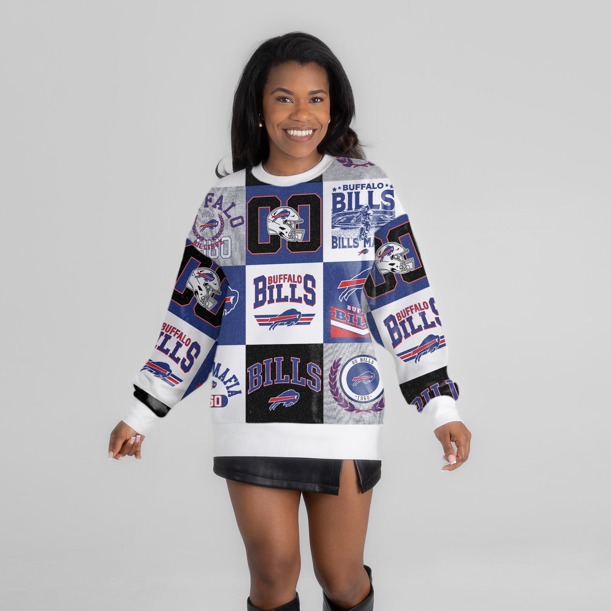 BUFFALO BILLS HIGHLIGHT REEL PREMIUM CREWNECK SWEATSHIRT