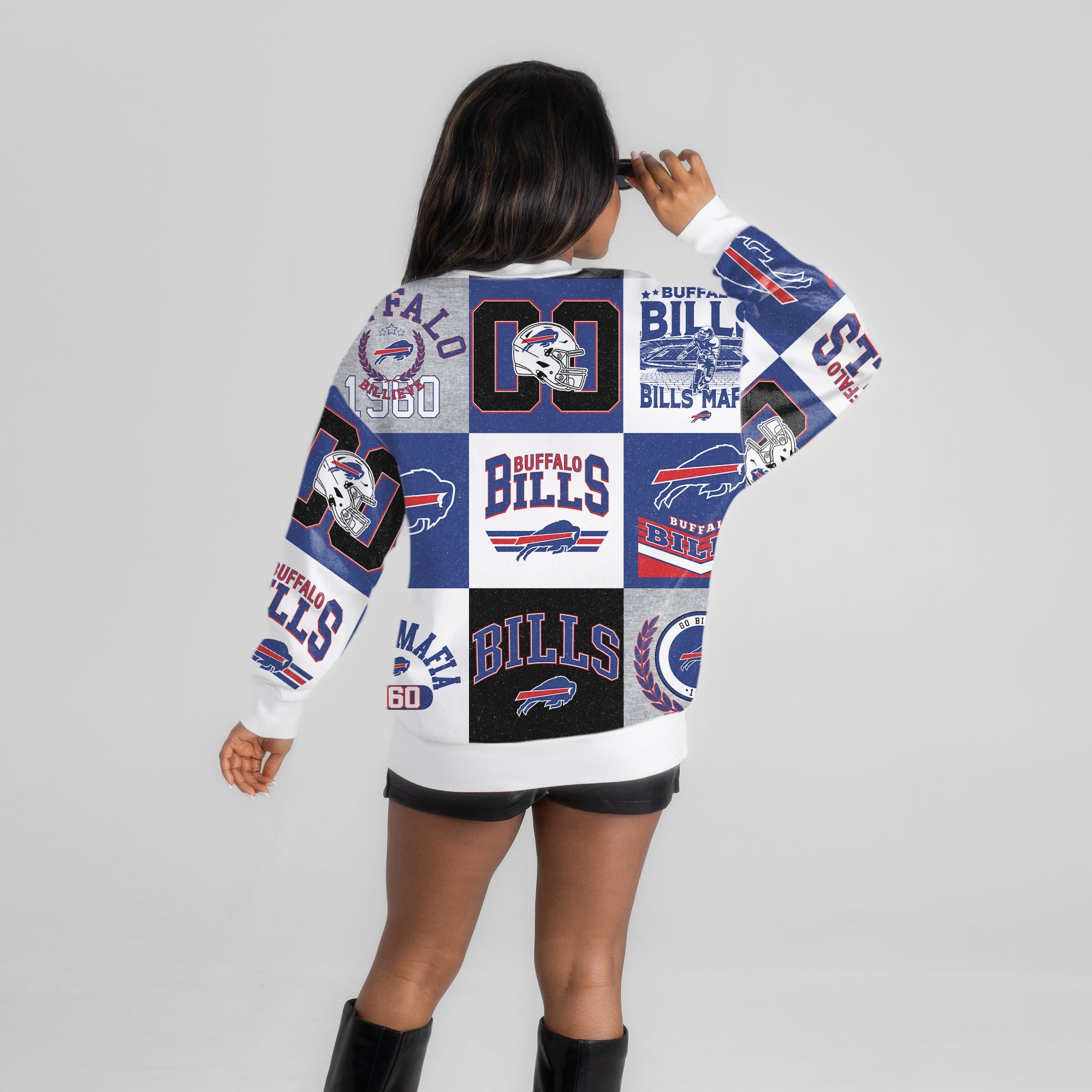 BUFFALO BILLS HIGHLIGHT REEL PREMIUM CREWNECK SWEATSHIRT