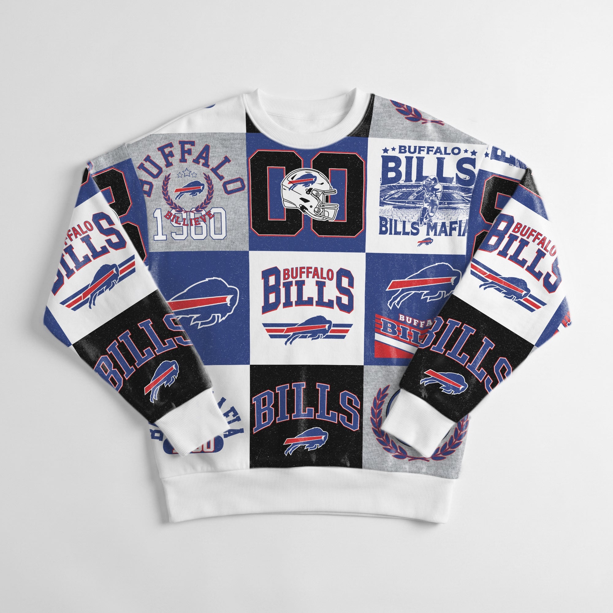 BUFFALO BILLS HIGHLIGHT REEL PREMIUM CREWNECK SWEATSHIRT