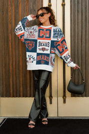CHICAGO BEARS HIGHLIGHT REEL PREMIUM CREWNECK SWEATSHIRT